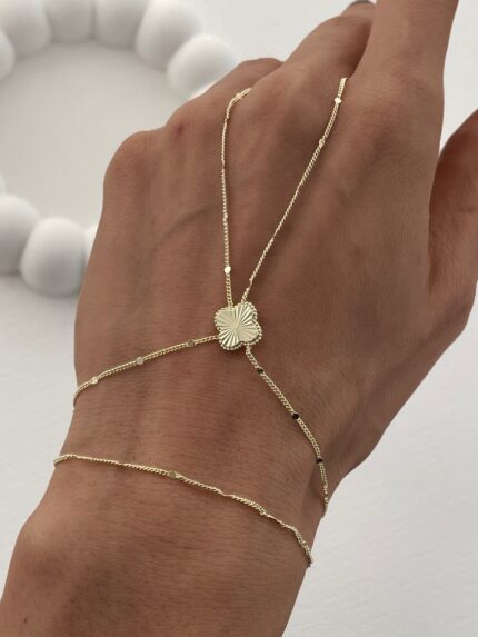 Özel Seri Marka Model Desenli Yonca Tasarım Gold Şahmeran