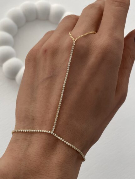 Özel Seri Zirkon Taşlı Gold Şahmeran