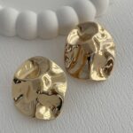 Özel Seri Soyut Tasarım Gold Küpe