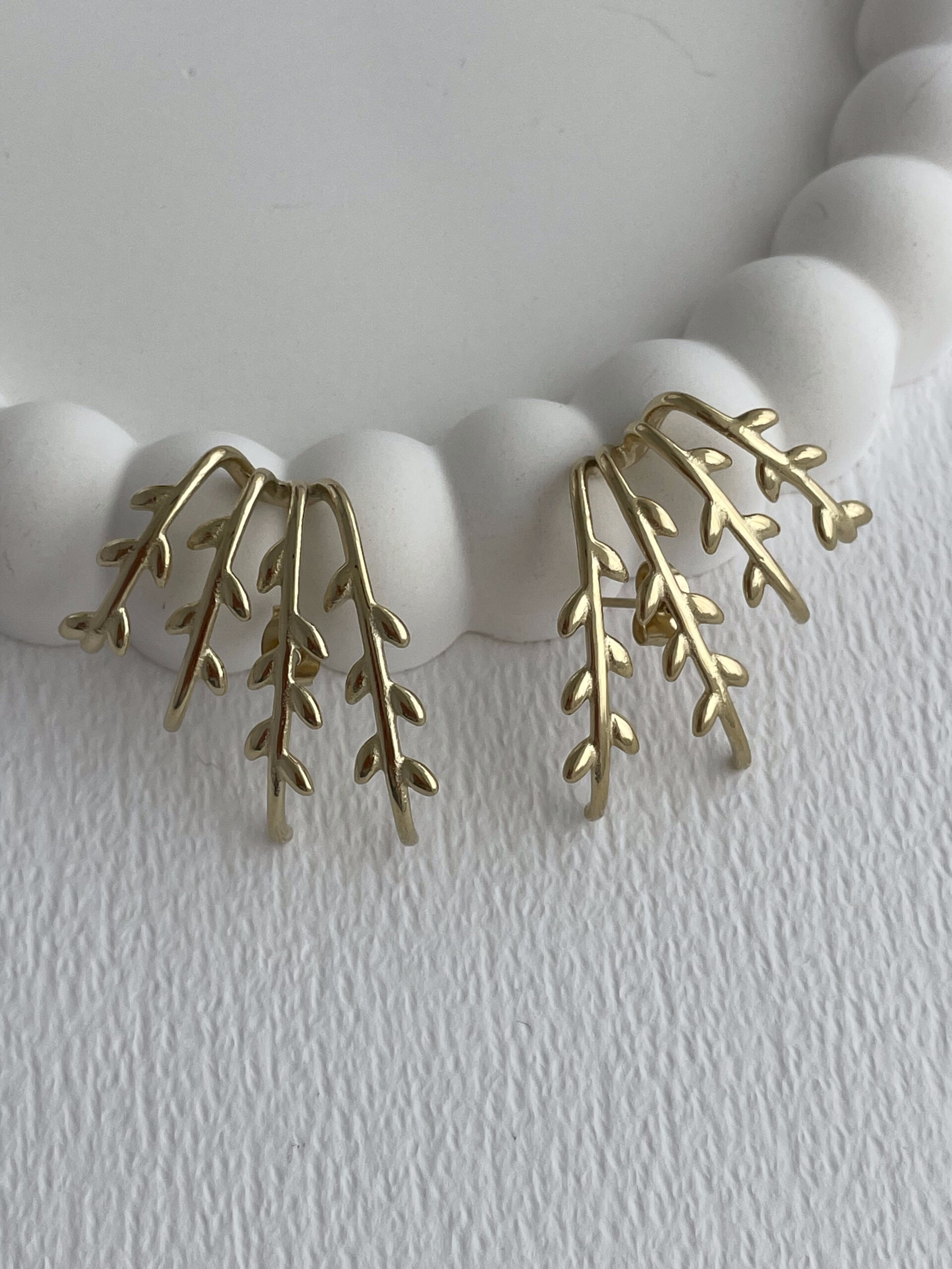 1772115258_0_69a0553a0d4e7.jpg Çelik Dörtlü Yaprak Tasarım Gold Küpe