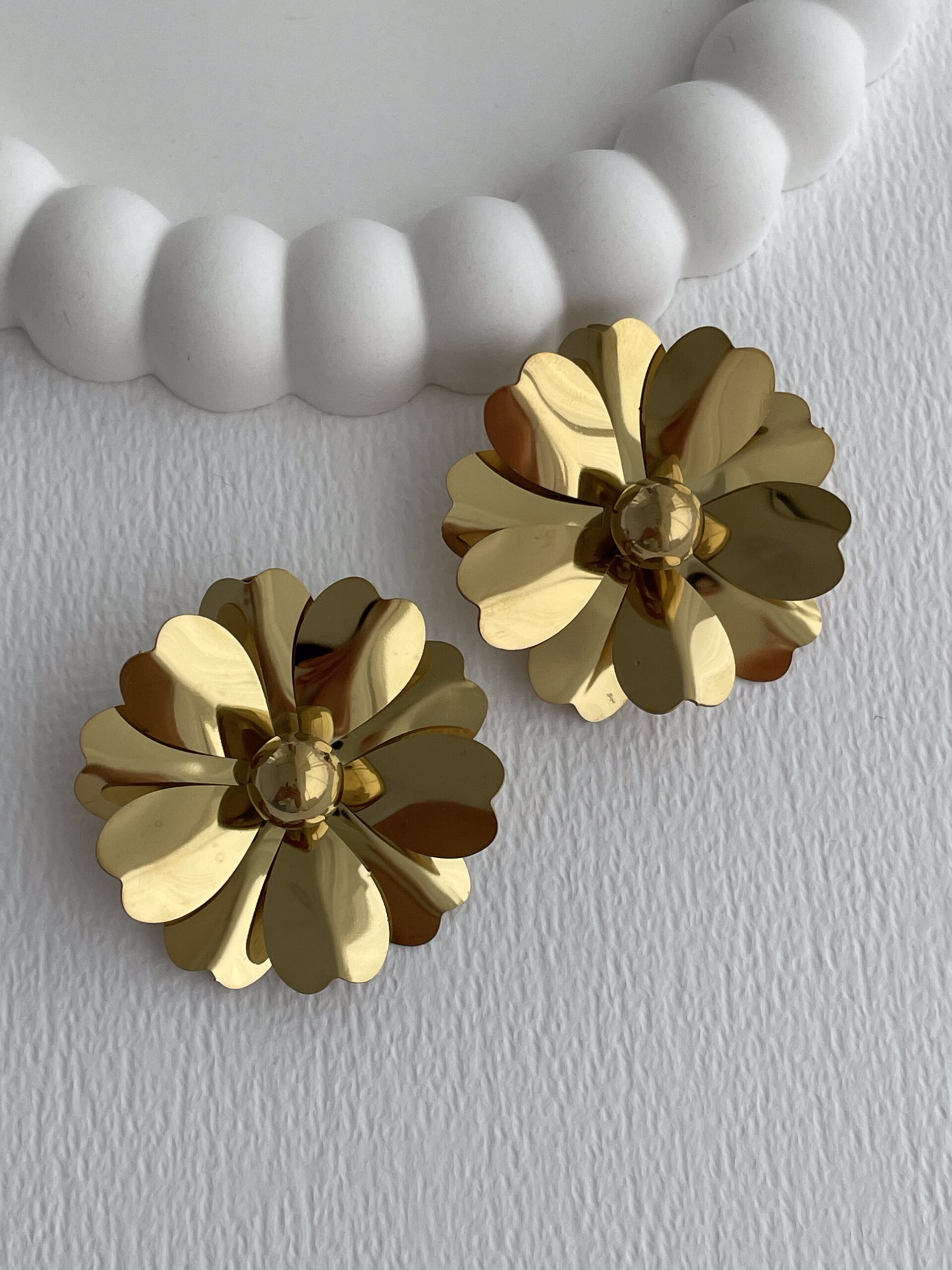 1772115441_0_69a055f1a2ecf.jpg Çelik Çiçek Tasarım Gold Küpe