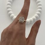 Özel Seri Zirkon Taşlı Baget Tasarım Ayarlanabilir Gold Yüzük