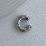 Özel Seri Zirkon Taşlı Kalın Gümüş Earcuff Küpe