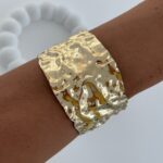 Özel Seri Soyut Tasarım Sıkıştırılabilir Gold Bileklik