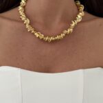 Özel Seri Burgu Tasarım Gold Kolye