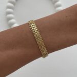 Özel Seri Kordon Tasarım Gold Bileklik