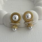 Özel Seri Gold Vintage İnci Küpe