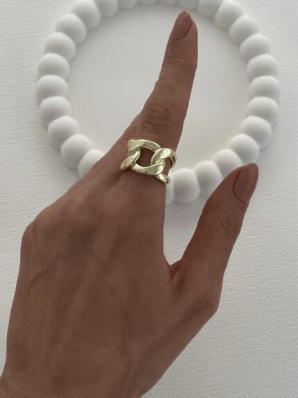 Özel Seri Gurmet Tasarım Ayarlanabilir Gold Yüzük