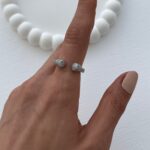Özel Seri Zirkon Taşlı Geometrik Tasarım Ayarlanabilir Gold Yüzük