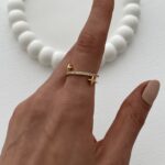 Özel Seri Zirkon Taşlı Yıldız Tasarım Ayarlanabilir Gold Yüzük