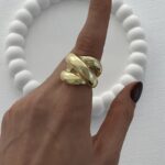 Özel Seri X Tasarım Sarmal Gold Yüzük