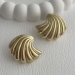 Özel Seri Kanat Tasarım Gold Küpe