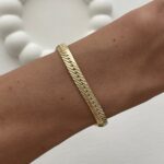 Özel Seri Ezme Gurmet Zincir Gold Bileklik