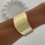 Özel Seri Kıvrım Tasarım Sıkıştırılabilir Gold Bileklik