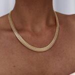 Özel Seri Marka Model Hasır Gold Kolye