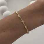 Özel Seri Yıldız Tasarım Gold Bileklik