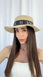 LW Marka Model Krem Hasır Şapka - Görsel 4