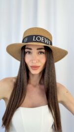 LW Marka Model Camel Hasır Şapka - Görsel 4