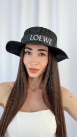 LW Marka Model Siyah Hasır Şapka - Görsel 4