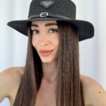 PR Marka Model Siyah Kemer Detay Siyah Hasır Şapka
