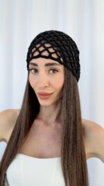 ZR Model Siyah File Şapka - Görsel 4