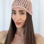 ZR Model Payet Detay Pembe File Şapka
