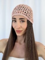 ZR Model Payet Detay Pembe File Şapka