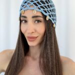 ZR Model Deniz Kabuğu Detay Mavi File Şapka