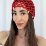 ZR Model Deniz Kabuğu Detay Kırmızı File Şapka