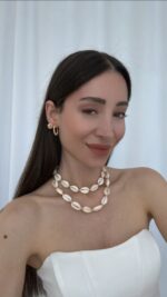 Özel Seri Küçük Gold Dorika Top Küpe - Görsel 2