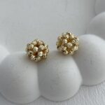Özel Seri Küçük Gold Dorika Top Küpe