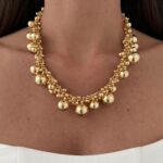 Özel Seri Çoklu Top Detay Gold Kolye
