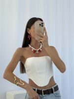 Özel Seri Soyut Tasarım Gold Ayarlanabilir Pinterest Bileklik - Görsel 5