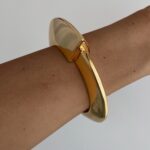 Özel Seri Geometrik Desen Gold Kelepçe Bileklik