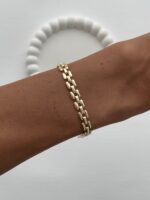 Özel Seri Kordon Tasarım Gold Bileklik