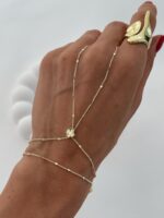 Özel Seri Pul Detay Yonca Tasarım Gold Şahmeran