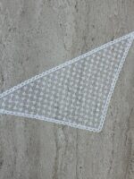 Tül Tasarım Kalp Detay Beyaz Bandana - Görsel 5