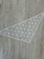 Tül Tasarım Kurdele Detay Beyaz Bandana - Görsel 5