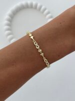Özel Seri Kalp & Sonsuzluk Tasarım Gold Bileklik