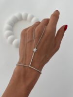 Özel Seri Zirkon Taşlı Yıldız Tasarım Gümüş Şahmeran - Görsel 2