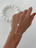 Özel Seri Zirkon Taşlı Yonca Tasarım Gümüş Şahmeran - Görsel 2