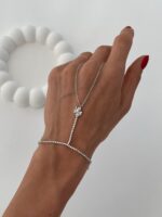 Özel Seri Yonca Tasarım Zirkon Taşlı Gümüş Şahmeran - Görsel 2