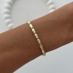 Özel Seri Geometrik Tasarım Gold Bileklik