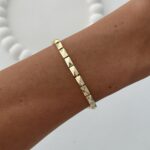 Özel Seri Kare Tasarım Gold Bileklik