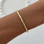 Özel Seri Yuvarlak Tasarım Gold Bileklik