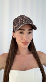 Camel Leopar Tasarım Kep Şapka - Görsel 3