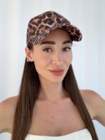 Taba Leopar Tasarım Kep Şapka
