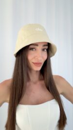 AL Marka Model Ekru Bucket Şapka - Görsel 2