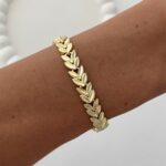 Özel Seri Başak Tasarım Gold Bileklik