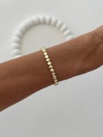 Özel Seri Kalp Tasarım Gold Bileklik - Görsel 3